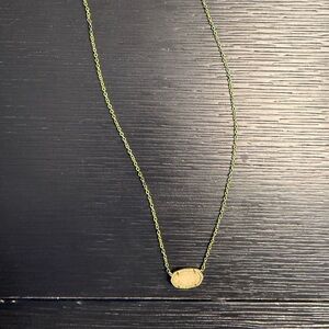 Kendra Scott Gold Necklace Dainty Pendant Modern